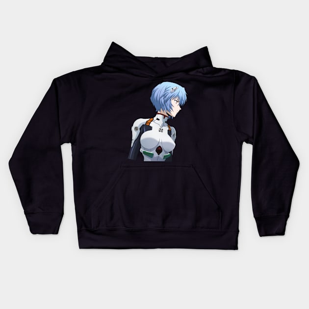 Ayanami Rei Kids Hoodie by tsukyuo